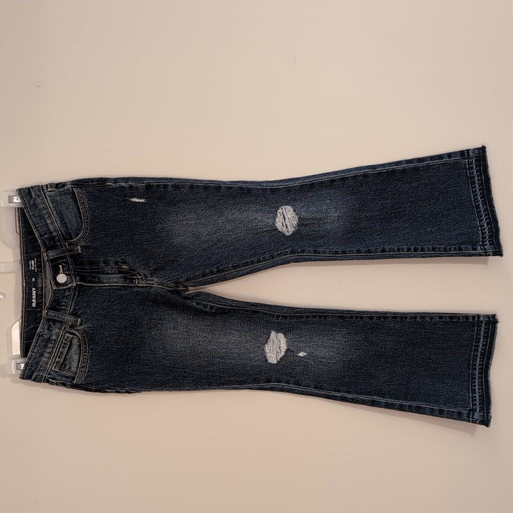 Old Navy Women's Size 10. Down-Adjustable Waist High Rise Flare Jeans Like New!